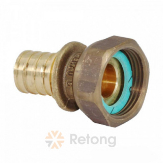 Переходник, Rehau, RAUTITAN, НГ, 32, 1 1/4&amp;quot;, бронза (RX)