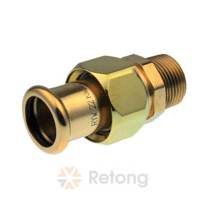 Сгон Sanha 8333G, с плоск.упл. кремнистая бронза 28x1 Н, пресс