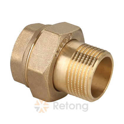 Американка прямая Gappo 1/2&amp;quot; Gappo ВР-НР, латунная 1