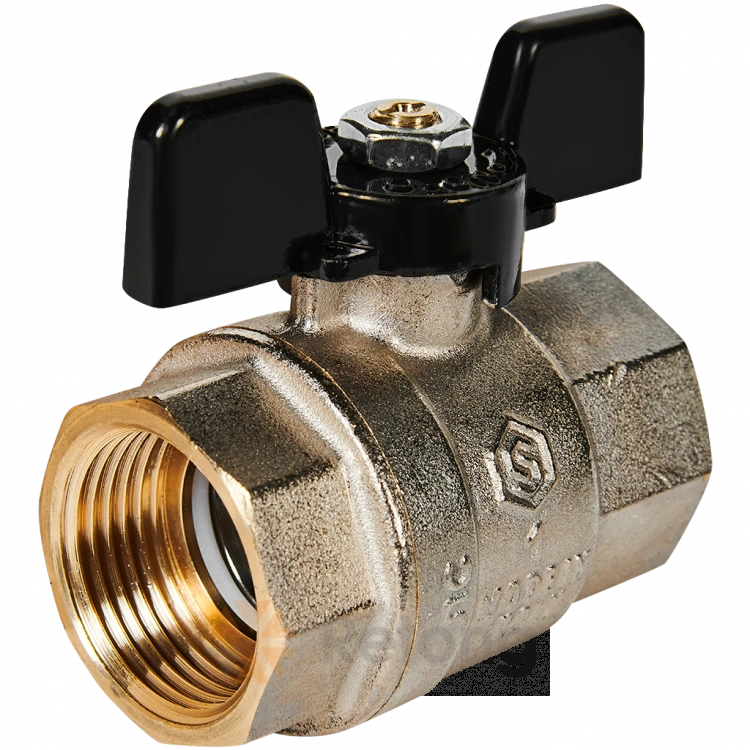 SVB-0002-200025 STOUT Кран шаровой полнопроходной, ВР/ВР, ручка бабочка 1