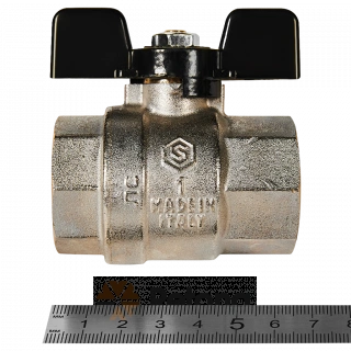 SVB-0002-200025 STOUT Кран шаровой полнопроходной, ВР/ВР, ручка бабочка 1