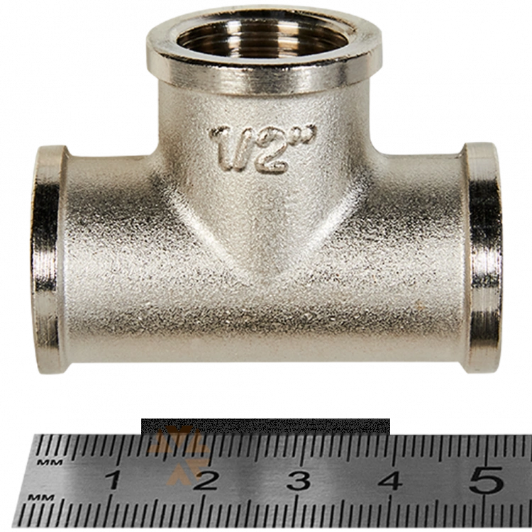 SFT-0020-000012 STOUT Тройник ВВ никелированный 1/2 (270014N040404B)