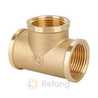 Тройник Gappo 1" ВР-ВР-ВР, латунный