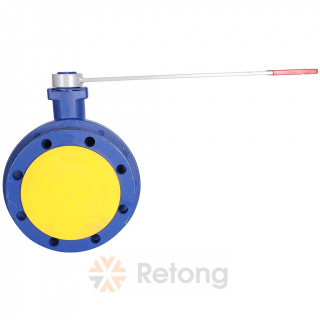 Кран шаровый чугунный Zetkama 565A Ду150 Ру16 фл рукоятка Тмакс=150