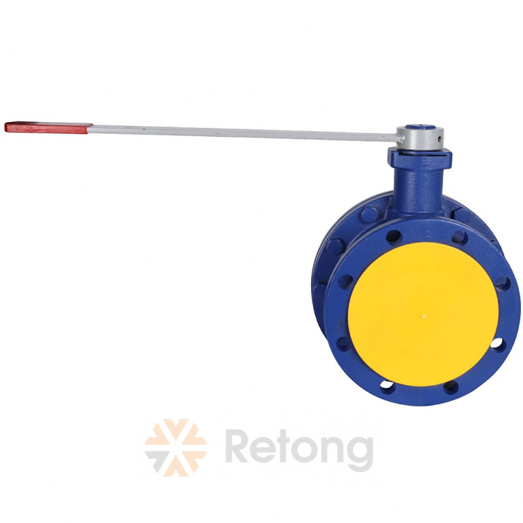 Кран шаровый чугунный Zetkama 565A Ду150 Ру16 фл рукоятка Тмакс=150