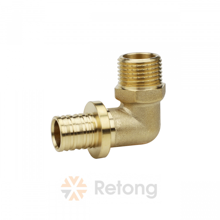 Угол аксиальный переходной Varmega Slide-fit, латунь 20х3/4&amp;quot;Н