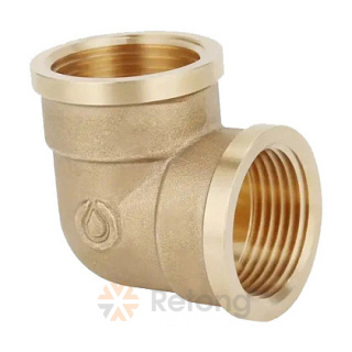 Угольник Gappo 1 1/4" 90°ВР-ВР, латунный