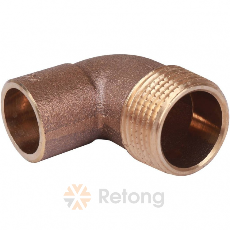 Переход угловой Sanha 4092G, бронза 18x3/4 Н, пайка