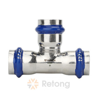 Тройник раструбный Varmega Inoх Press 35