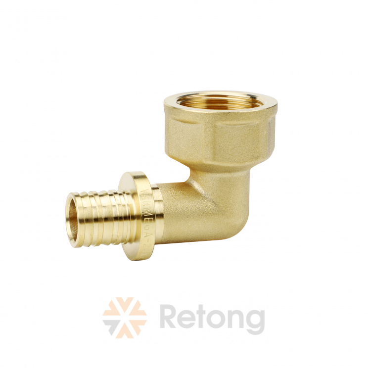 Угол аксиальный переходной Varmega Slide-fit, латунь 16х1/2&amp;quot;В