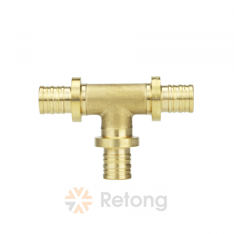 Тройник аксиальный Varmega Slide-fit, пластик 20