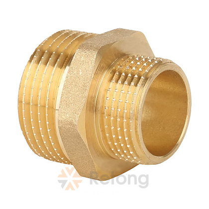 Ниппель переходной Gappo 1 1/2&amp;quot; х 1 1/4&amp;quot; НР-НР, латунный