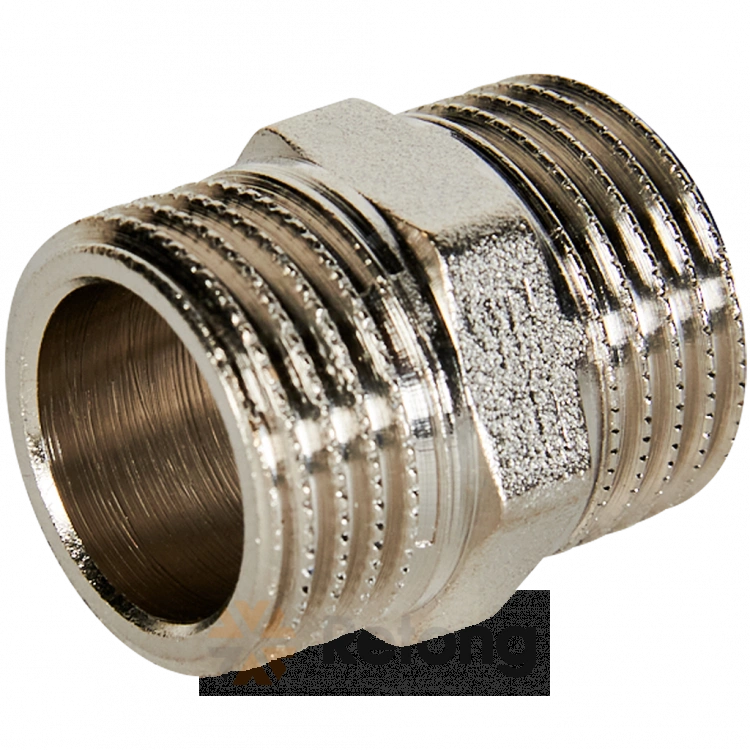 Ниппель Stout, латунь никель, 1/2&amp;quot;НН