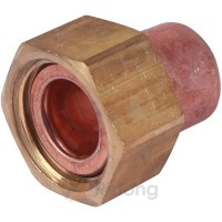 Муфта с накидной гайкой Sanha 5359G, с плоск.упл. медь 22x3/4 В, пайка