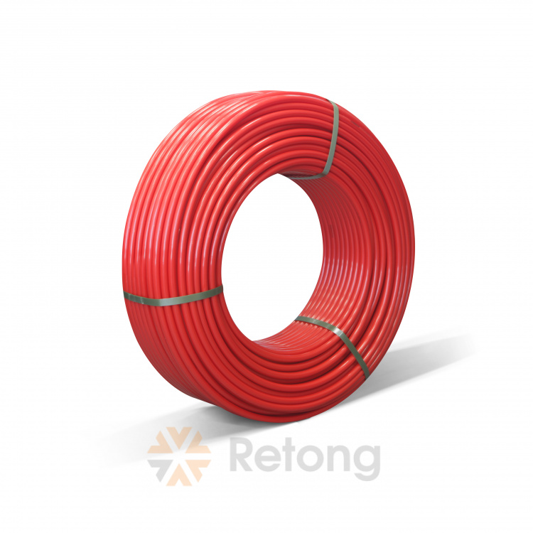 Труба полиэтиленовая Varmega PE-RT, красная бухта 200м, 20x2.0