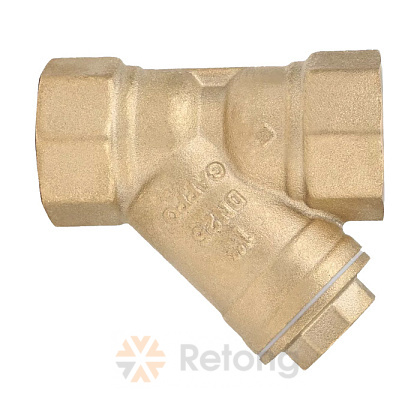 Фильтр Gappo 1 1/2&amp;quot; косойВР-ВР, сетчатый, латунный