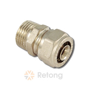 Муфта переходная обжим Tiemme, никель 16 х 1/2&amp;#039; Н