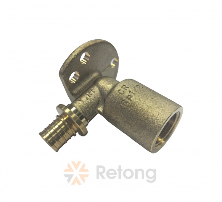 Угольник настенный для фальштсены с внутр. резьбой 16-Rp 1/2 длинный, 59 мм MX