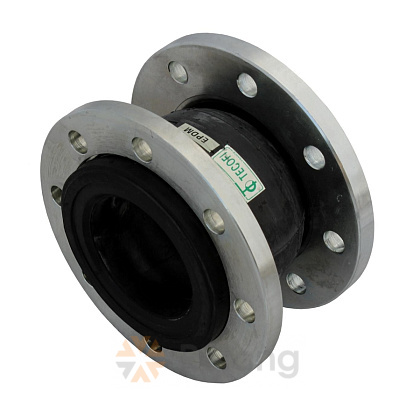 Компенсатор резиновый антивибрационный EPDM DI724016N Ду 250 Ру16 фл L=240мм Tecofi DI724016N-0250 сжатие/растяжение 20/12 мм