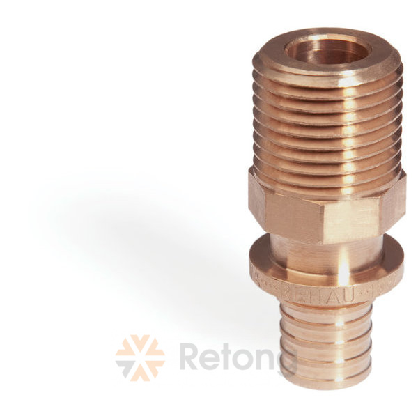 Муфта аксиальная переходная Rehau бронза 20х1/2&amp;#039; Н
