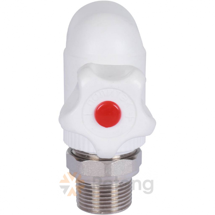 Шаровой кран Политэк для радиатора угловой ПП 25х3/4