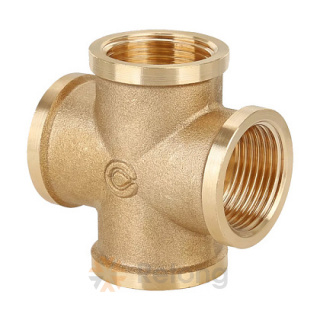 Крестовина Gappo 1/2" ВР-ВР-ВР-ВР, латунная