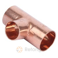 Тройник переходной Sanha 5130, медь 28x22x28, пайка