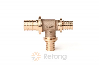 Тройник РЕХАУ с уменьшенным боковым и торцевым проходами 25-20-20 RX+