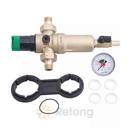 Фильтр Gappo 3/4&amp;quot; со встроенным редуктором давления для горячей воды