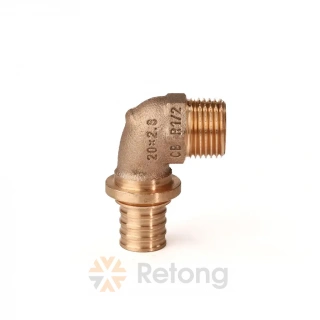 Угольник-переходник РЕХАУ с наружной резьбой 20-R 1/2 RX+