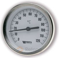 Термометр погружной аксиальный  D63мм, 120С, гильза 50мм, 1/2&amp;quot; (10005800)