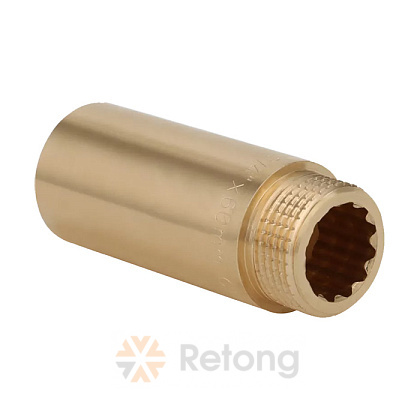 Удлинитель Gappo 3/4&amp;quot; x 15 ммВР-НР, латунный