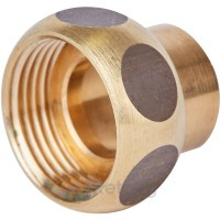 Муфта с накидной гайкой Sanha 4359G, бронза, с плоск.упл. 35x11/2 В, пайка