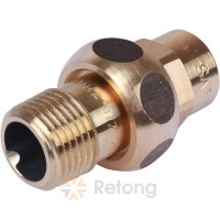 Сгон Sanha 4341G, бронза, самоуплотняющийся 18x1/2 Н, пайка