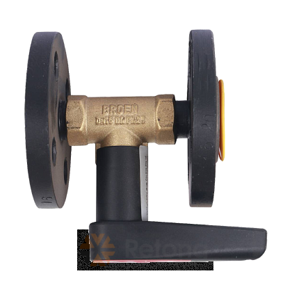 Клапан балансировочный ручной латунь DRV Ду 25 Ру16 фл Kvs=9.94м3/ч без ниппелей Venturi BROEN 4550510S-001005 .