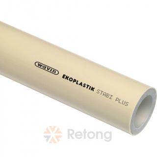 Труба Ekoplastik ППР STABI PLUS S3,2 25x3,5 (4,0м)