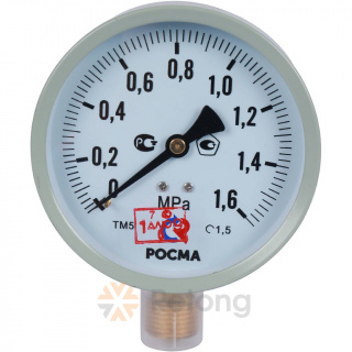 Манометр рад ТМ-510Р.00 (М2) 0-1,6МПаДк100 G1/2&amp;quot; ст Росма