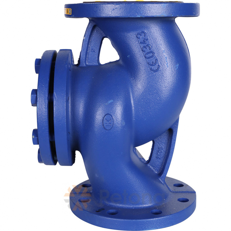 Клапан обратный подъемный Zetkama 287A, чугунный фланцевый, DN100, PN16, корпус-чугун