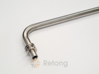 Трубка РЕХАУ из. нерж. стали для подкл. радиатора, Г-образная 16/1000