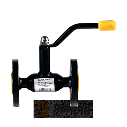 Кран шаровой сталь 09Г2С Ballomax КШТ 60.103 Ду 20 Ру40 фл L=150мм BROEN КШТ 60.103.020.А.40