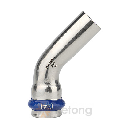 Угол 45° однораструбный Varmega Inox Press 54x54a