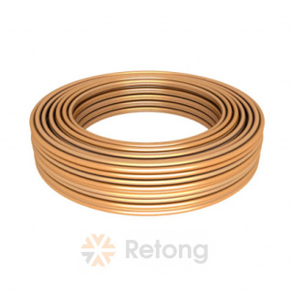 Труба медная в бухтах UZ, 15 х 1.0 мм (EN12735), 50 м