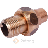 Сгон Sanha 4341G, бронза, самоуплотняющийся 15x1/2 Н, пайка