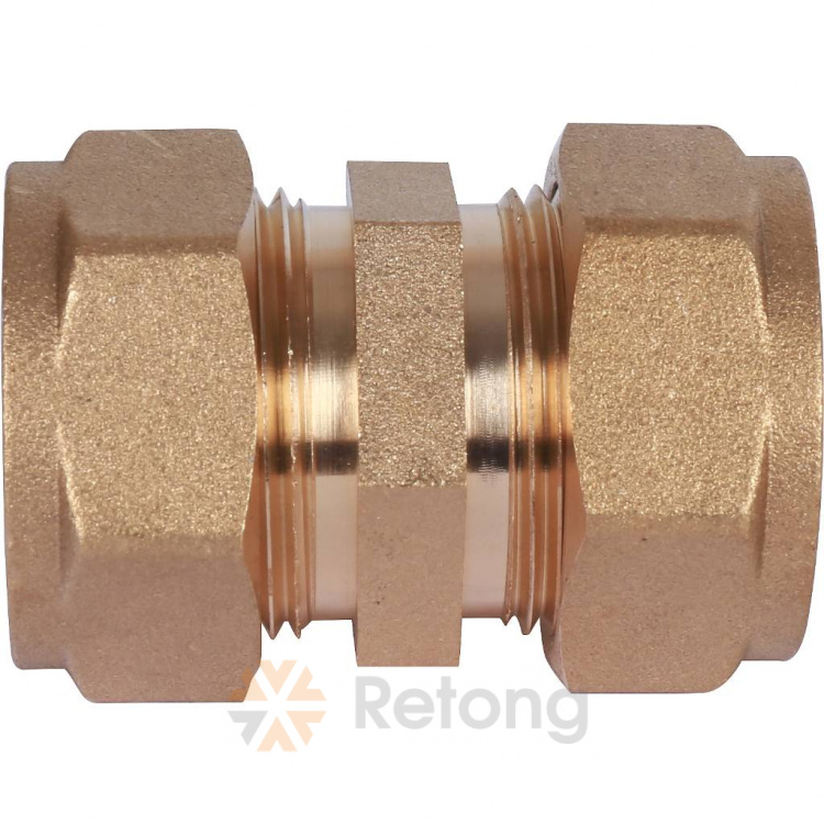 Муфта латунь 15A обжим STAHLMANN SSWL15/150BEF