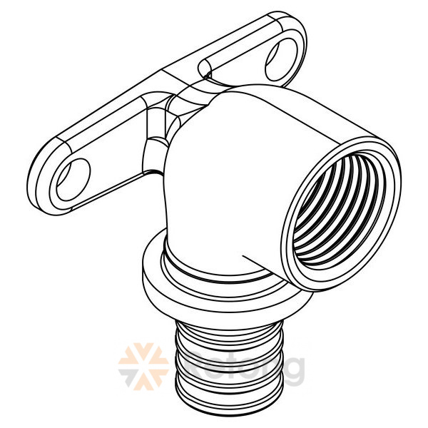 Водорозетка аксиальная Рехау с внутр. резьбой 25-Rp 3/4 RX+
