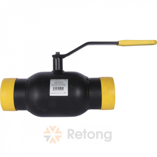 БРОЕН 11с10фт КШТ 60.002.065  кран шар.сталь станд. проход DN 065 PN 16 под приварку с рукояткой [КШТ 60.002.065.А.16]