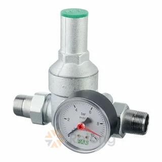 Редуктор давления FAR с манометром, с разъемными соединениями 1/2&amp;quot; НН