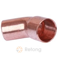 Отвод однораструбный Sanha 5040, 45°, медь 22, пайка