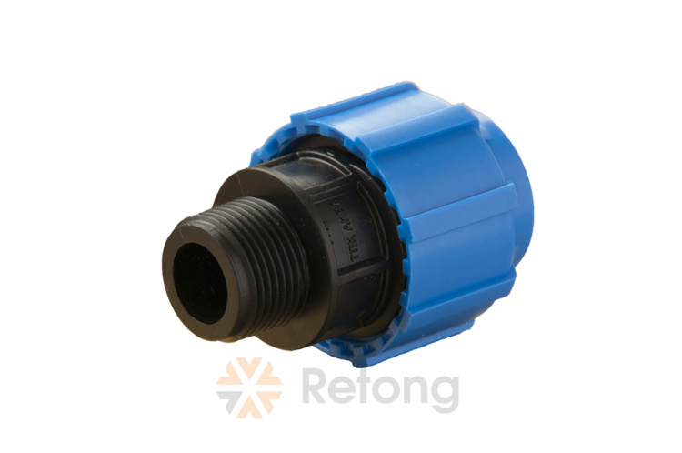 Муфта ПЭ компресс Дн25х1&amp;quot; НР ТПК-АКВА