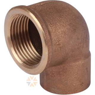 Переход угловой Sanha 4090G, бронза 22x1 В, пайка